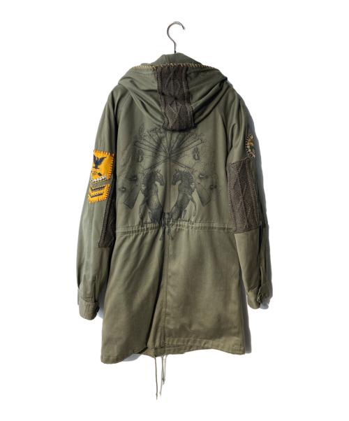 Shady（シャディ）Shady (シャディ) XEROLINE (ゼロライン) 別注リメイク M-64 パーカーJK カーキ サイズ:Mの古着・服飾アイテム