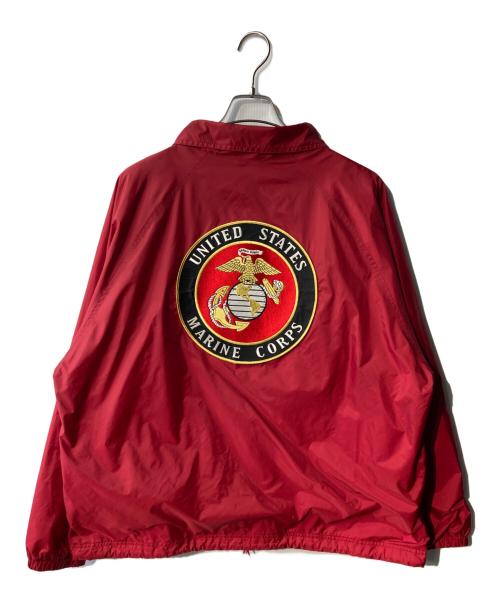 USED（USED）USED (USED) USMC (ユーエスエムシー) コーチジャケット レッド サイズ:XLの古着・服飾アイテム
