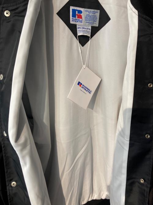 RUSSELL ATHLETIC（ラッセルアスレチック）RUSSELL ATHLETIC (ラッセルアスレチック) スタジャン ブラック×オレンジ サイズ:2XLの古着・服飾アイテム