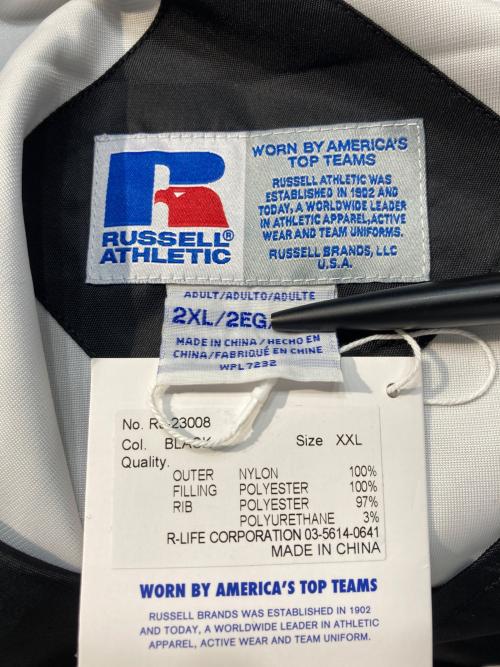 RUSSELL ATHLETIC（ラッセルアスレチック）RUSSELL ATHLETIC (ラッセルアスレチック) スタジャン ブラック×オレンジ サイズ:2XLの古着・服飾アイテム