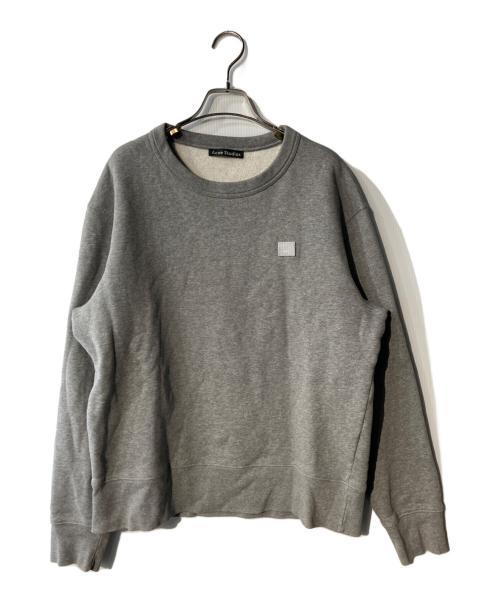 Acne studios（アクネ ストゥディオズ）ACNE STUDIOS (アクネ ストゥディオズ) ワンポイントスウェット グレー サイズ:Mの古着・服飾アイテム