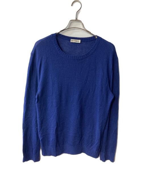 JIL SANDER+（ジルサンダープラス）JIL SANDER+ (ジルサンダープラス) クーネックニット ネイビー サイズ:48の古着・服飾アイテム