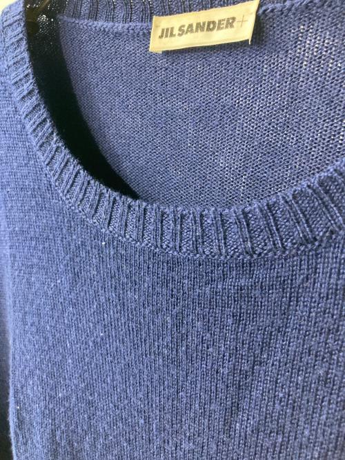 JIL SANDER+（ジルサンダープラス）JIL SANDER+ (ジルサンダープラス) クーネックニット ネイビー サイズ:48の古着・服飾アイテム