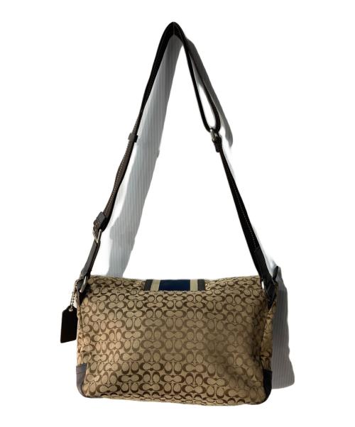 COACH（コーチ）COACH (コーチ) シグネチャーショルダーバッグ ブラウンの古着・服飾アイテム
