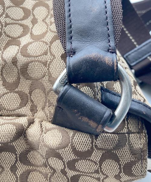 COACH（コーチ）COACH (コーチ) シグネチャーショルダーバッグ ブラウンの古着・服飾アイテム