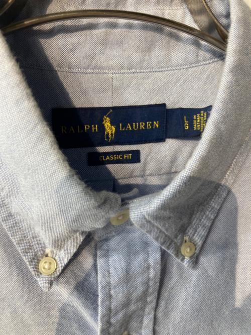 RALPH LAUREN（ラルフローレン）RALPH LAUREN (ラルフローレン) CLASSIC FIT BDシャツ ブルー サイズ:Lの古着・服飾アイテム