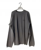 stussyステューシー）の古着「BASIC STÜSSY THERMAL カットソー」｜グレー