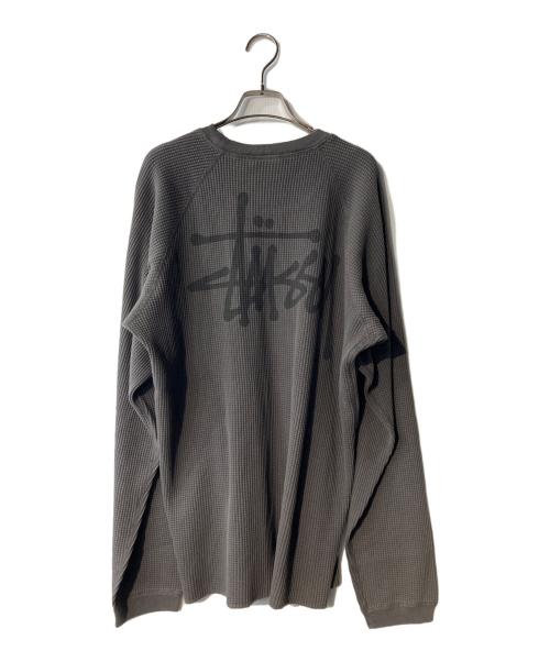 stussy（ステューシー）stussy (ステューシー) BASIC STÜSSY THERMAL カットソー グレー サイズ:L 未使用品の古着・服飾アイテム