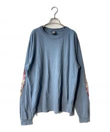 stussy（ステューシー）の古着「Two Star L/S Tee Pigment Dyed カットソー」｜ブルー