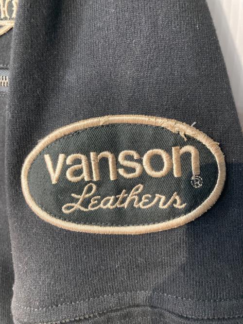 VANSON（バンソン）VANSON (バンソン) スカル刺繍2Wayシングルライダースジャケット ブラック サイズ:Mの古着・服飾アイテム