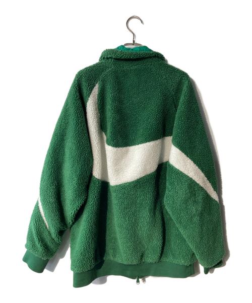 NIKE（ナイキ）NIKE (ナイキ) スウッシュ フルジップ ボアジャケット グリーン サイズ:Lの古着・服飾アイテム