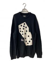 stussy（ステューシー）の古着「ダイスニット」｜ブラック