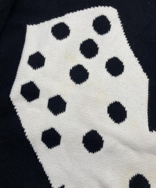stussy（ステューシー）stussy (ステューシー) ダイスニット ブラック サイズ:Mの古着・服飾アイテム