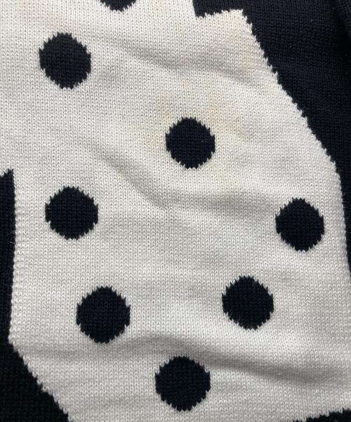 stussy（ステューシー）stussy (ステューシー) ダイスニット ブラック サイズ:Mの古着・服飾アイテム
