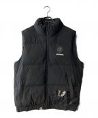 Aape BY A BATHING APEエーエイプ バイ アベイシングエイプ）の古着「ダウンベスト」｜ブラック