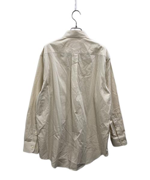 BROOKS BROTHERS 346（ブルックスブラザーズ 346）BROOKS BROTHERS 346 (ブルックスブラザーズ 346) チェックドレスシャツ ベージュ サイズ:Mの古着・服飾アイテム