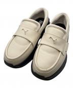 PUMAプーマ）の古着「LOAFYR WNS ALPINE SNOW-PUMA BLACK」｜ベージュ×ブラック