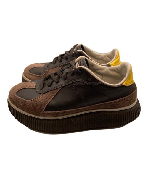 Onitsuka Tiger（オニツカタイガー）Onitsuka Tiger (オニツカタイガー) DELECITY ローカットスニーカー ブラック×イエロー サイズ:25cmの古着・服飾アイテム