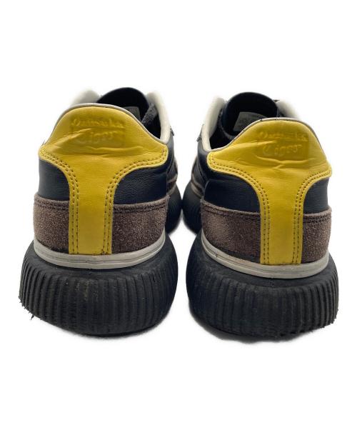 Onitsuka Tiger（オニツカタイガー）Onitsuka Tiger (オニツカタイガー) DELECITY ローカットスニーカー ブラック×イエロー サイズ:25cmの古着・服飾アイテム