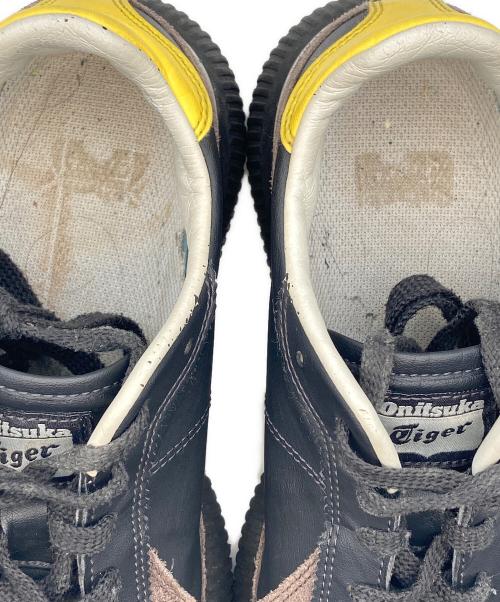 Onitsuka Tiger（オニツカタイガー）Onitsuka Tiger (オニツカタイガー) DELECITY ローカットスニーカー ブラック×イエロー サイズ:25cmの古着・服飾アイテム