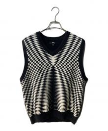stussy（ステューシー）の古着「PSYCHEDELIC CHECK VEST "Black"」｜ブラック