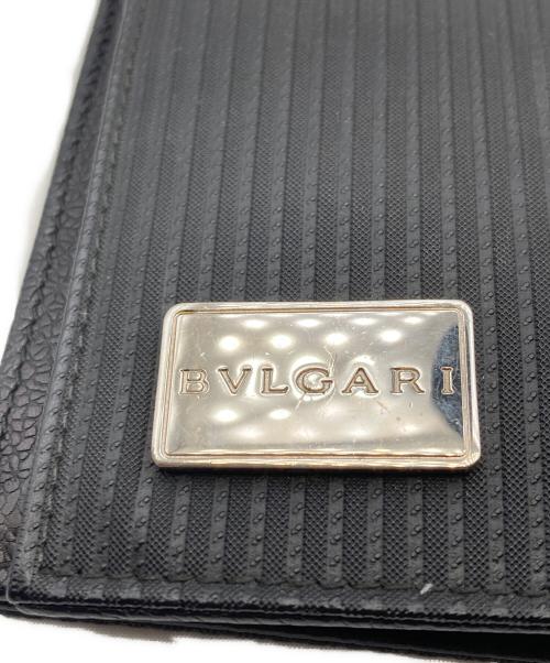 BVLGARI（ブルガリ）BVLGARI (ブルガリ) ミレリゲ 2つ折り財布 ブラックの古着・服飾アイテム
