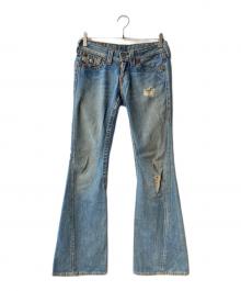 TRUE RELIGION（トゥルー レリジョン）の古着「ローライズデニムパンツ」｜ブルー