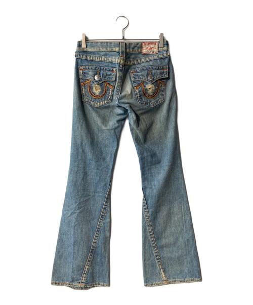 TRUE RELIGION（トゥルー レリジョン）TRUE RELIGION (トゥルー レリジョン) ローライズデニムパンツ ブルー サイズ:27の古着・服飾アイテム