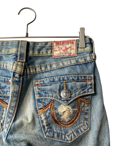 TRUE RELIGION（トゥルー レリジョン）TRUE RELIGION (トゥルー レリジョン) ローライズデニムパンツ ブルー サイズ:27の古着・服飾アイテム