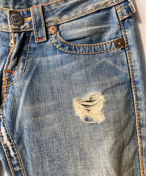 TRUE RELIGION（トゥルー レリジョン）TRUE RELIGION (トゥルー レリジョン) ローライズデニムパンツ ブルー サイズ:27の古着・服飾アイテム