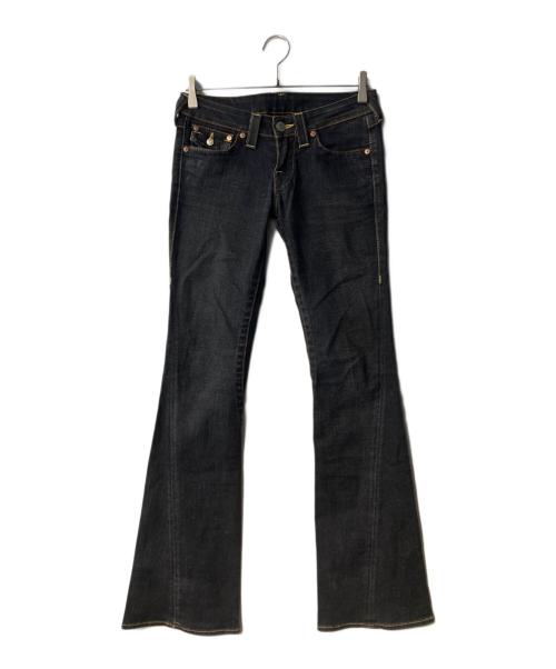 TRUE RELIGION（トゥルー レリジョン）TRUE RELIGION (トゥルー レリジョン) ローライズデニムパンツ ブラック サイズ:26の古着・服飾アイテム