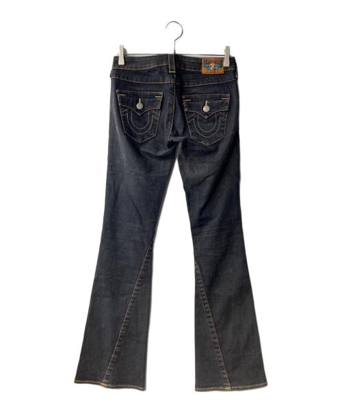 TRUE RELIGION（トゥルー レリジョン）TRUE RELIGION (トゥルー レリジョン) ローライズデニムパンツ ブラック サイズ:26の古着・服飾アイテム
