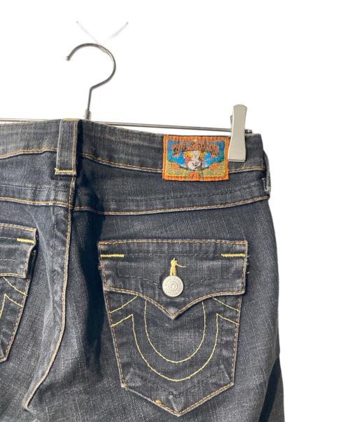 TRUE RELIGION（トゥルー レリジョン）TRUE RELIGION (トゥルー レリジョン) ローライズデニムパンツ ブラック サイズ:26の古着・服飾アイテム