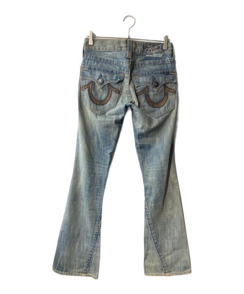 TRUE RELIGION（トゥルー レリジョン）TRUE RELIGION (トゥルー レリジョン) ローライズデニムパンツ ブルー サイズ:27の古着・服飾アイテム