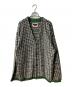MAISON SPECIAL（メゾンスペシャル）の古着「TWEEDプライムオーバーVネックニットカーディガン」｜パープル×グリーン