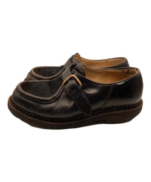 PARABOOT（パラブーツ）PARABOOT (パラブーツ) UNITED ARROWS (ユナイテッドアローズ) MICHAEL BRIDE 別注ハラコシューズ ブラック サイズ:41の古着・服飾アイテム