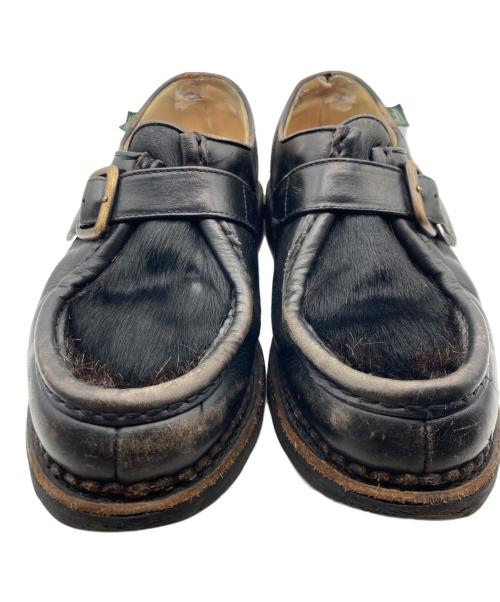 PARABOOT（パラブーツ）PARABOOT (パラブーツ) UNITED ARROWS (ユナイテッドアローズ) MICHAEL BRIDE 別注ハラコシューズ ブラック サイズ:41の古着・服飾アイテム
