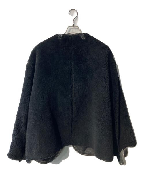 USED（USED）USED (USED) ボアレザーライナージャケット ブラック サイズ:ｻｲｽﾞ表記なしの古着・服飾アイテム