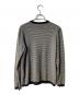 ARMANI COLLEZIONI (アルマーニ コレツィオーニ) ロールネックボーダーダイスニット ブラック サイズ:48：9000円