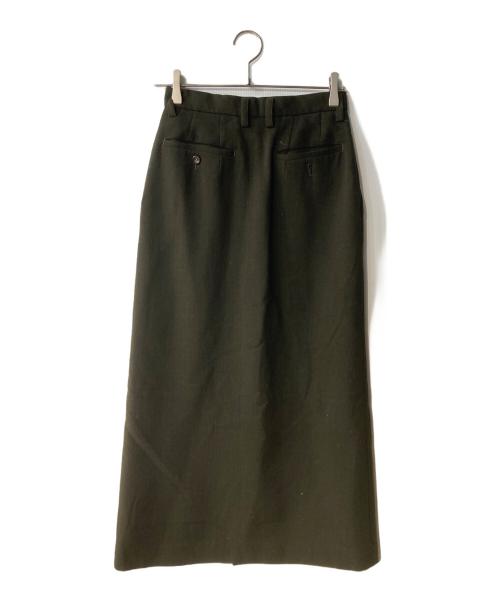 ISSEY MIYAKE（イッセイミヤケ）ISSEY MIYAKE (イッセイミヤケ) オールド  ウールスカ－ト カーキ サイズ:Mの古着・服飾アイテム