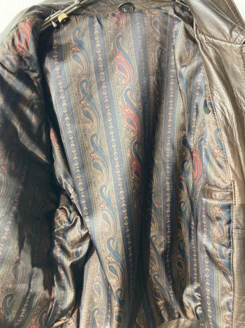 USED（ユーズド）USED (ユーズド) レザートラッカージャケット ブラウン サイズ:Lの古着・服飾アイテム