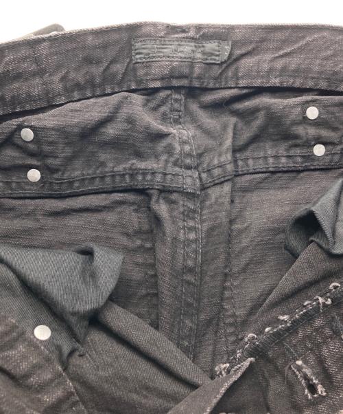 FUGA（フーガ）FUGA (フーガ) コーティングフレアデニムパンツ ブラック サイズ:44の古着・服飾アイテム