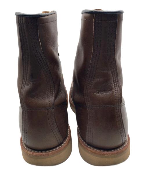 RED WING（レッドウィング）RED WING (レッドウィング) 8-inch round-toe work boot ワークブーツ ブラウン サイズ:25.5cmの古着・服飾アイテム