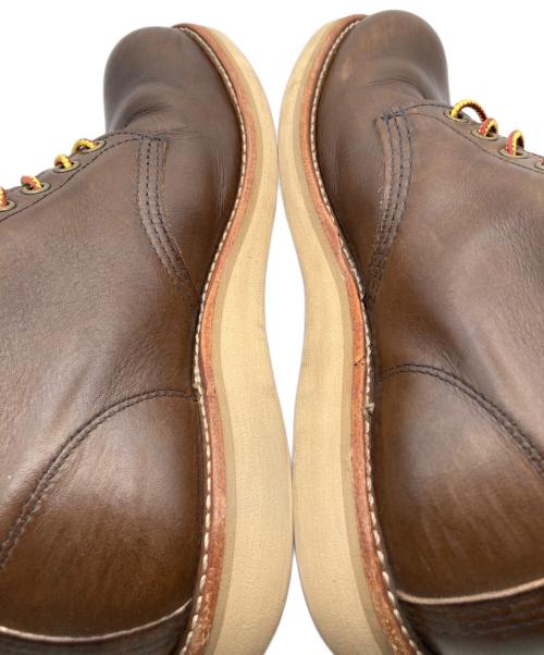RED WING（レッドウィング）RED WING (レッドウィング) 8-inch round-toe work boot ワークブーツ ブラウン サイズ:25.5cmの古着・服飾アイテム