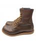 RED WING (レッドウィング) 8-inch round-toe work boot ワークブーツ ブラウン サイズ:25.5cm：27000円