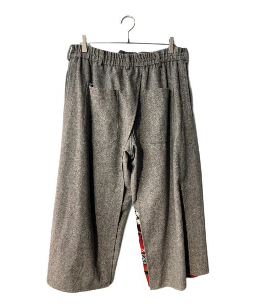 s'yte（サイト）s'yte (サイト) Etermine Nep Tweed Nordic Pattern Knit Wrap Pants グレー サイズ:3の古着・服飾アイテム