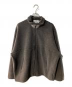 Graphpaperグラフペーパー）の古着「Wool Boa Zip-Up Blouson/ウールボア ジップアップ ブルゾン」｜グレー