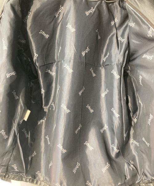Schott（ショット）Schott (ショット) シングルライダースジャケット ブラック サイズ:38の古着・服飾アイテム