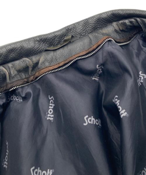 Schott（ショット）Schott (ショット) シングルライダースジャケット ブラック サイズ:38の古着・服飾アイテム