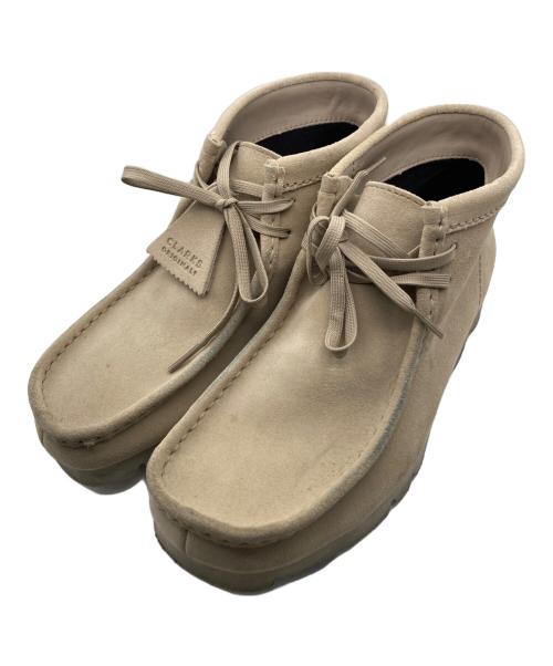 CLARKS（クラークス）CLARKS (クラークス) BEAMS (ビームス) 別注ワラビーブーツ ベージュ サイズ:26cmの古着・服飾アイテム